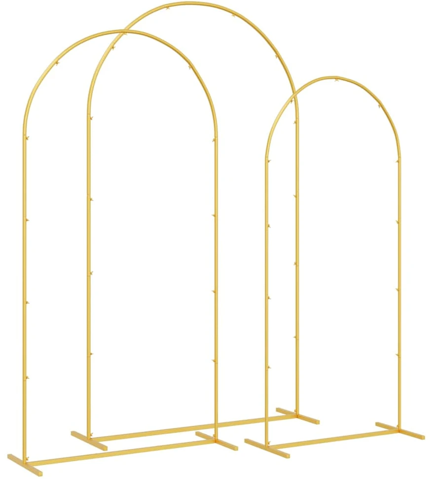 Vestuvinis Arklys 3 vnt. Auksinė 120 x 40 x 217 cm Plienas