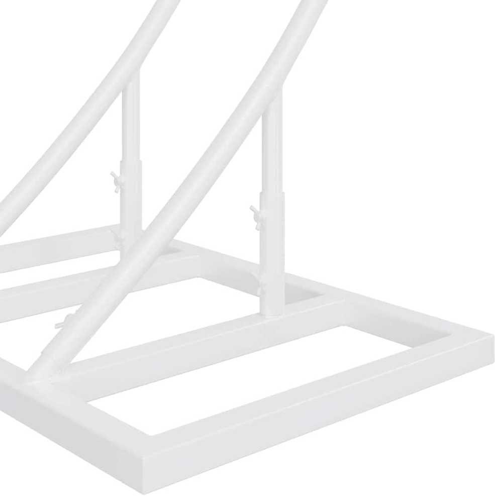 Dvigubas vestuvių arkos Balta 220 x 45 x 200 cm Plienas