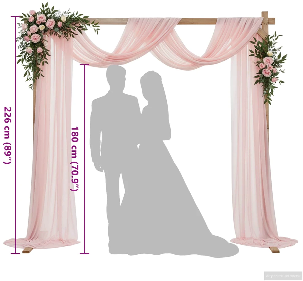 Vestuvinis Arklys Šviesiai rudas 225 x 95 x 226 cm