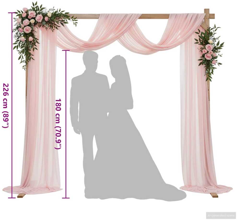 Vestuvinis Arklys Šviesiai rudas 225 x 95 x 226 cm