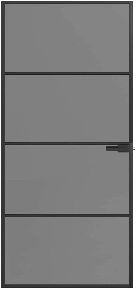 Vidaus durys 93 x 201,5 cm Grūdintas stiklas ir aliuminis