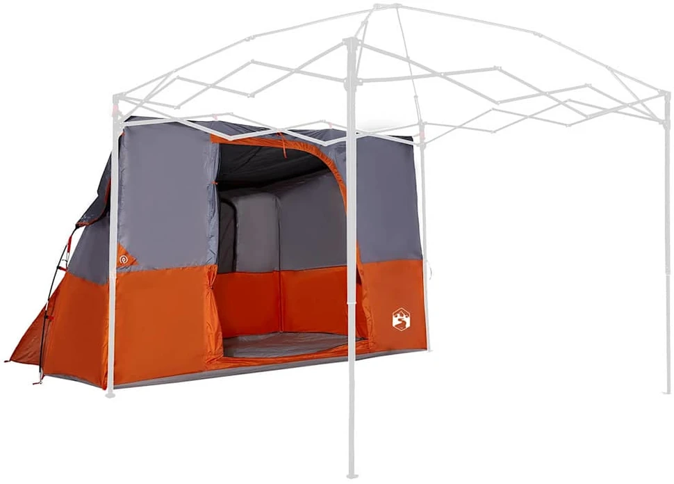 Vidinė palapinė Pilka ir oranžinė 280 x 220 x 176 cm tafta