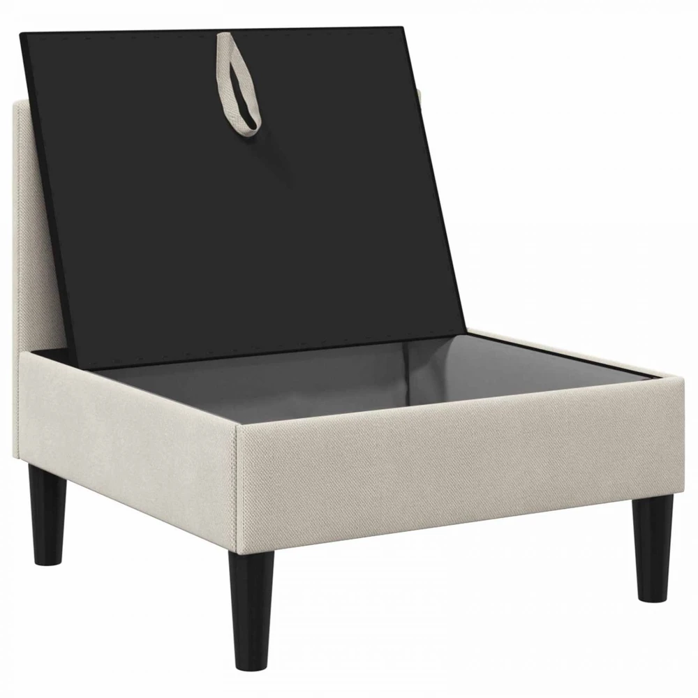 Vidinė Sofa su Saugykla Avižinė Aksomas