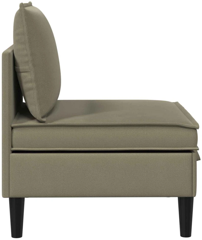 Vidinė Sofa su Saugykla Chaki Aksomas