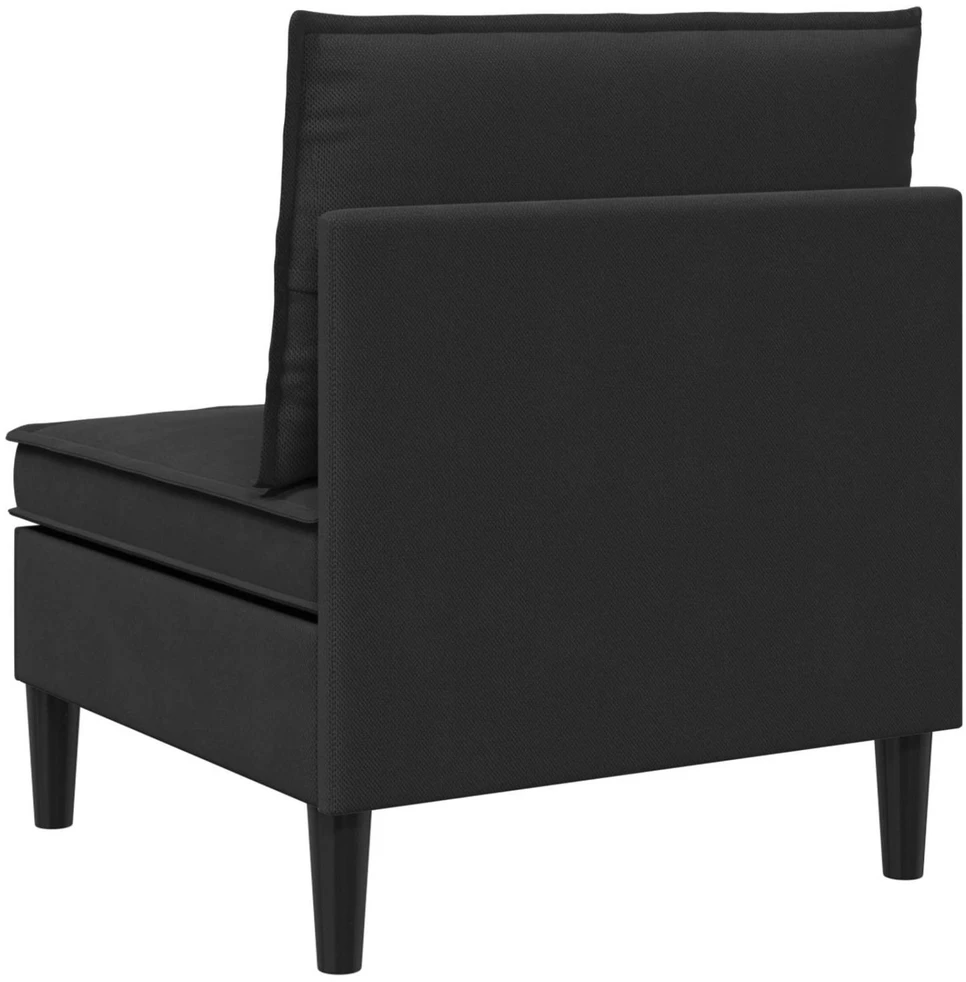 Vidinė Sofa su Saugykla Juoda Aksomas