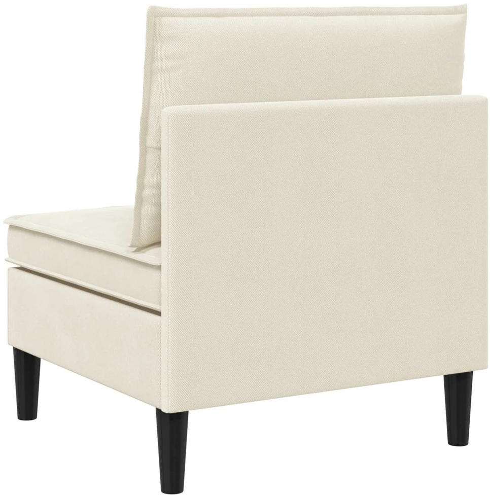 Vidinė Sofa su Saugykla Kreminė Aksomas
