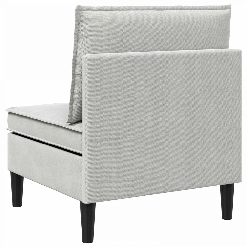 Vidinė Sofa su Saugykla Šviesiai pilka Aksomas