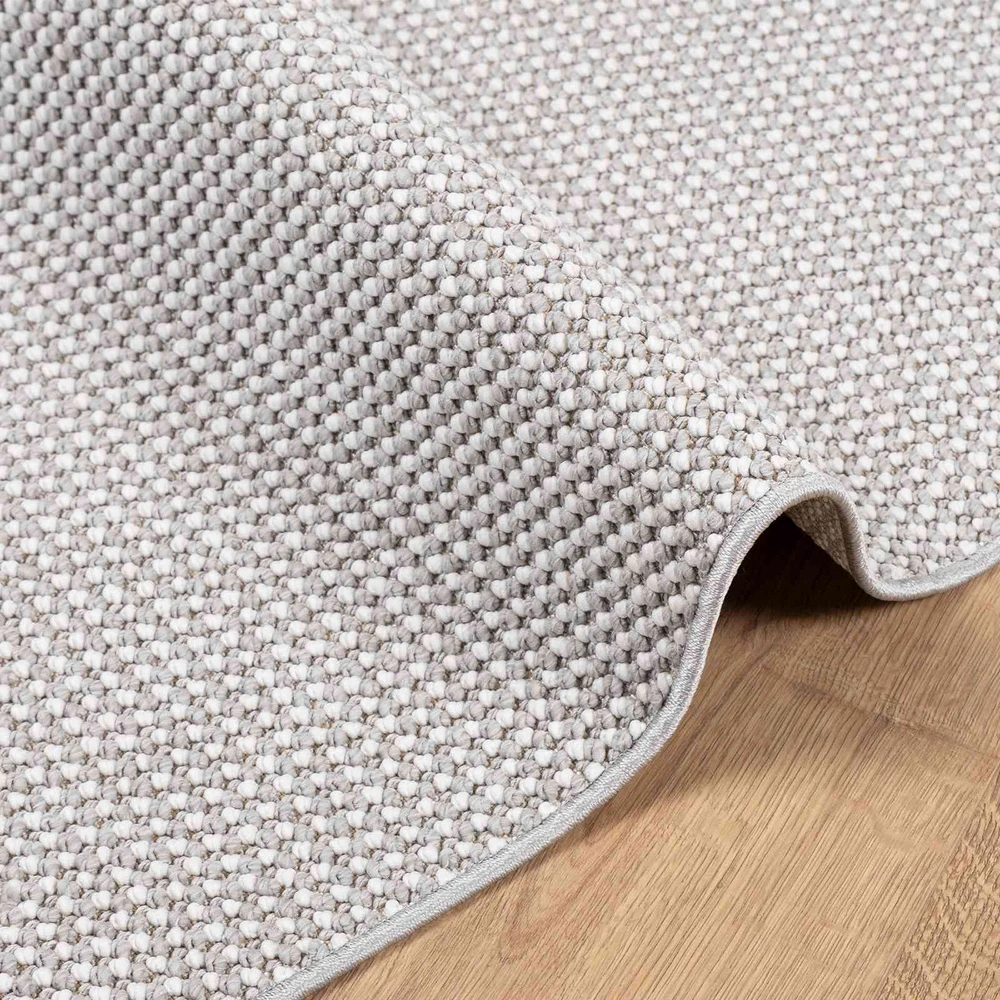 Vidinis kilimas LUGO Kremas ir pilka 80 x 150 cm Poliesteris