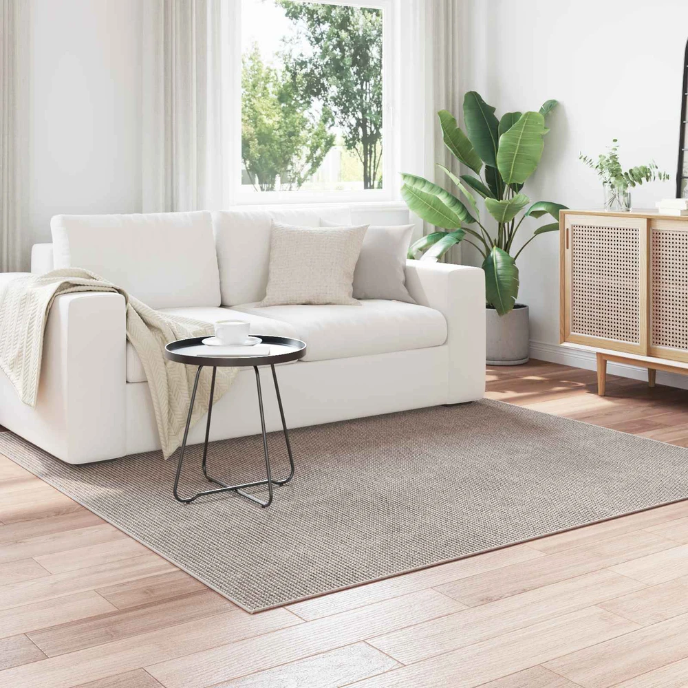 Vidinis kilimas LUGO Kremas ir Taupe 120 x 120 cm Poliesteris