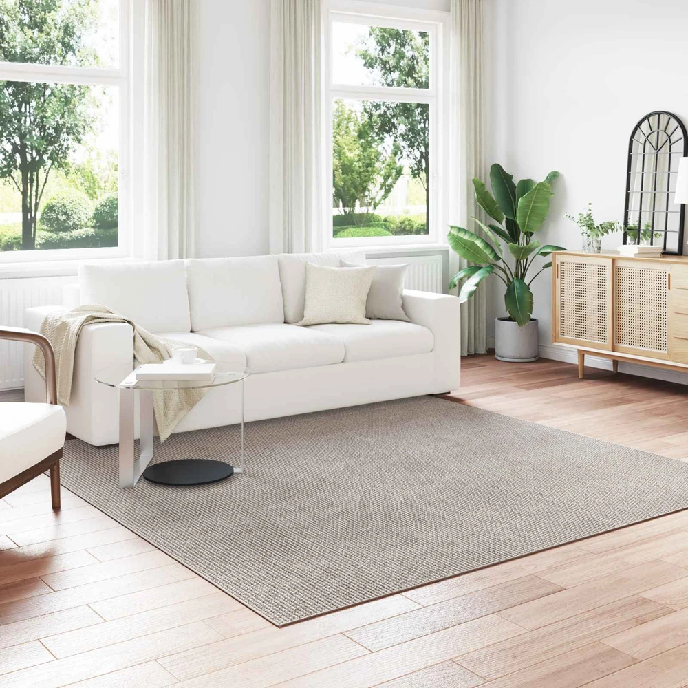 Vidinis kilimas LUGO Kremas ir Taupe 240 x 240 cm Poliesteris