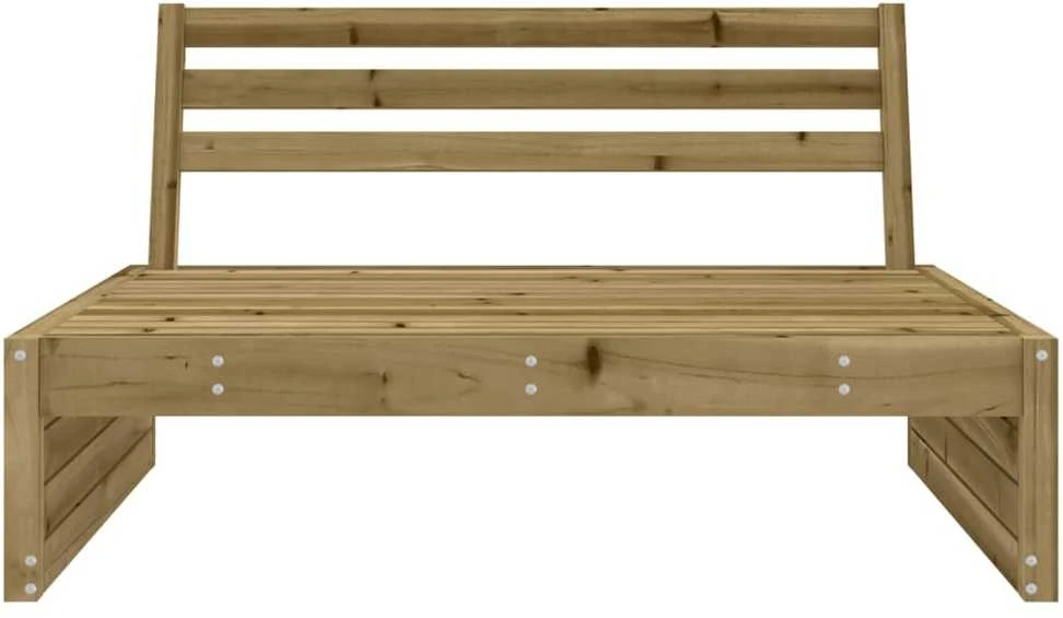 Vidurinė sodo sofos dalis, 120x80cm, impregnuota pušies mediena
