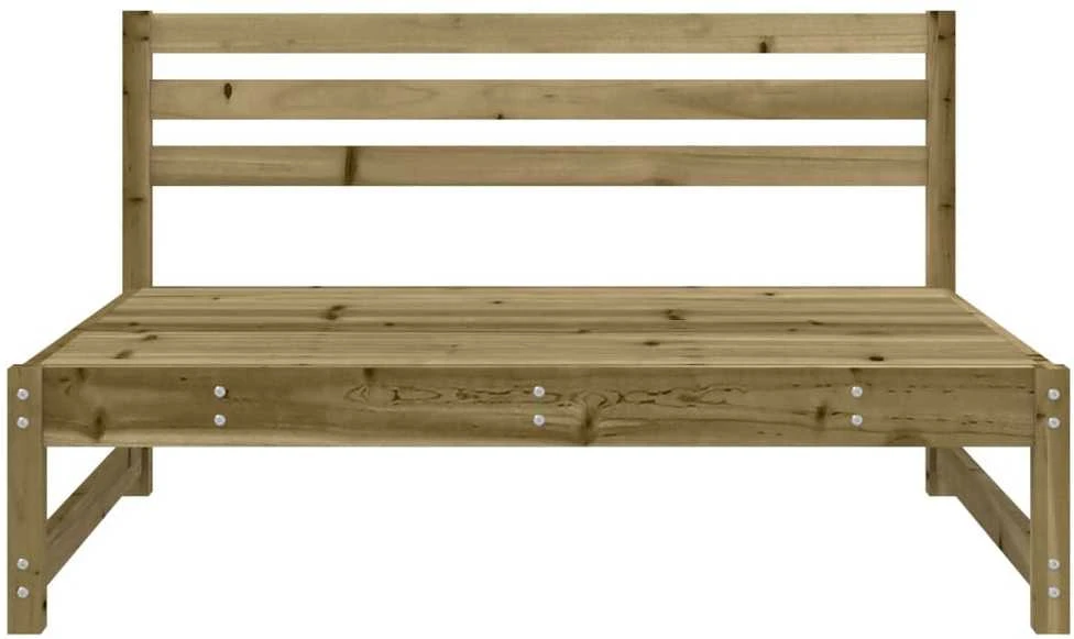 Vidurinė sodo sofos dalis, 120x80cm, impregnuota pušies mediena
