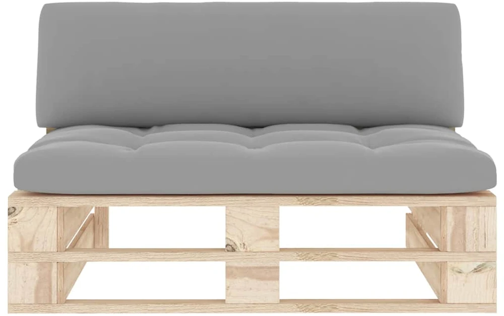 Sofa Vidurinė sodo sofos dalis iš palečių, impregnuota pušis