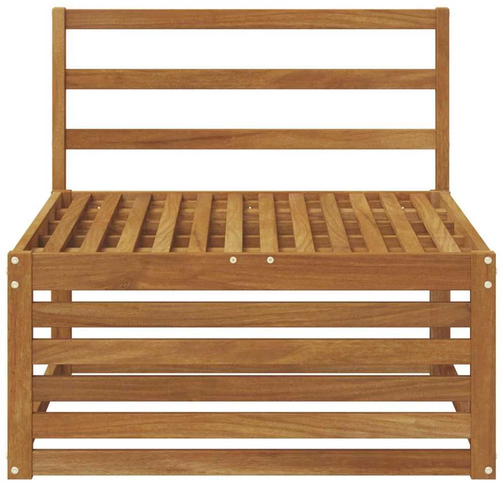 Lauko Vidurinis Sofa Kietos akacijos mediena Natūrali