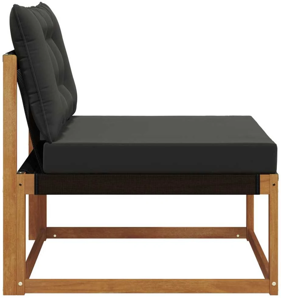 Lauko Vidurinis Sofa Kietos akacijos mediena Natūrali