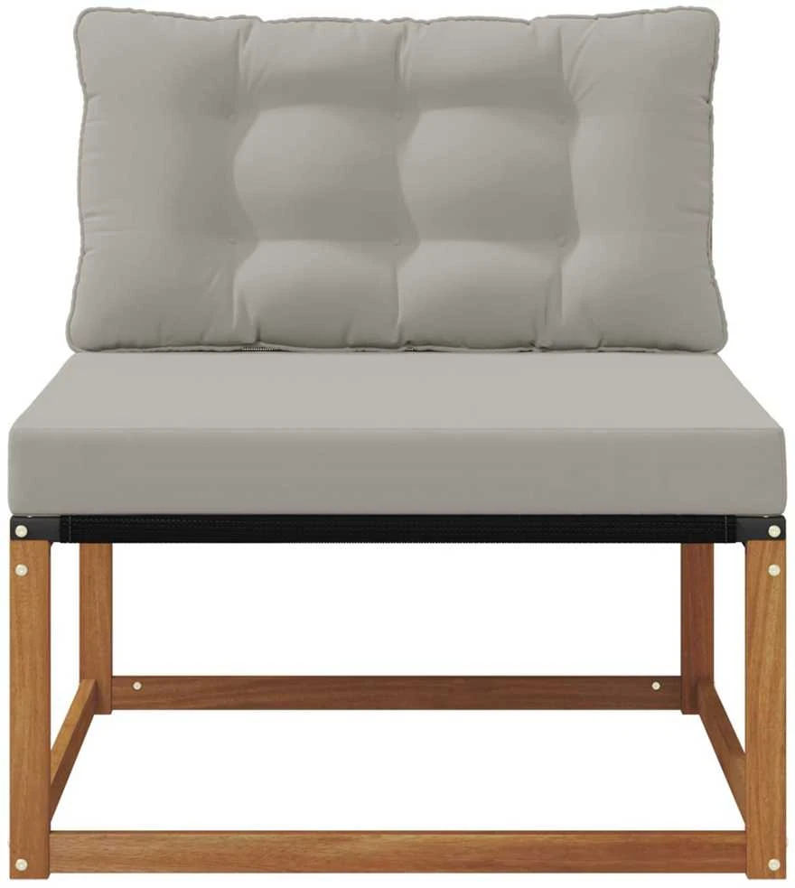 Lauko Vidurinis Sofa Kietos akacijos mediena Natūrali