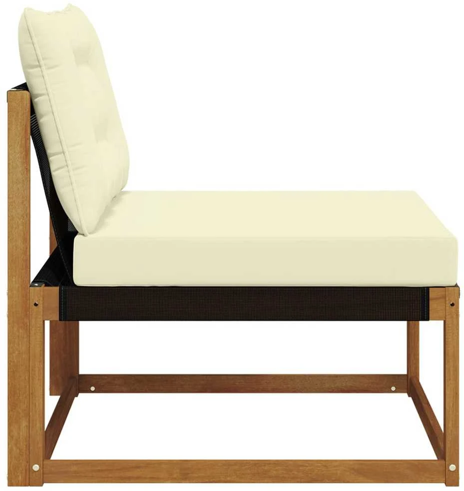 Lauko Vidurinis Sofa Kietos akacijos mediena Natūrali