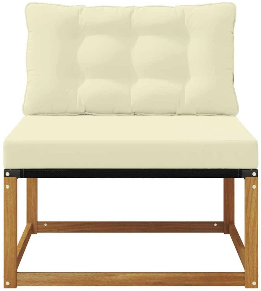 Lauko Vidurinis Sofa Kietos akacijos mediena Natūrali