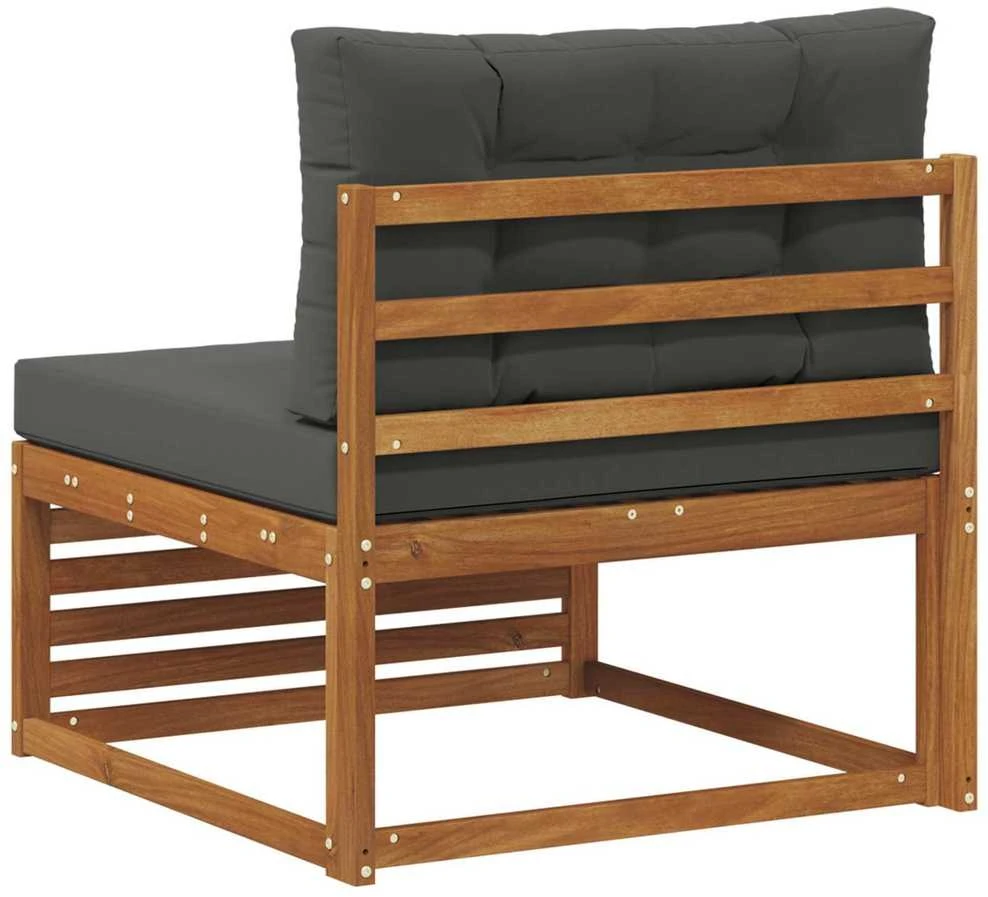 Lauko vidurinė sofa Kietos akacijos mediena Natūrali