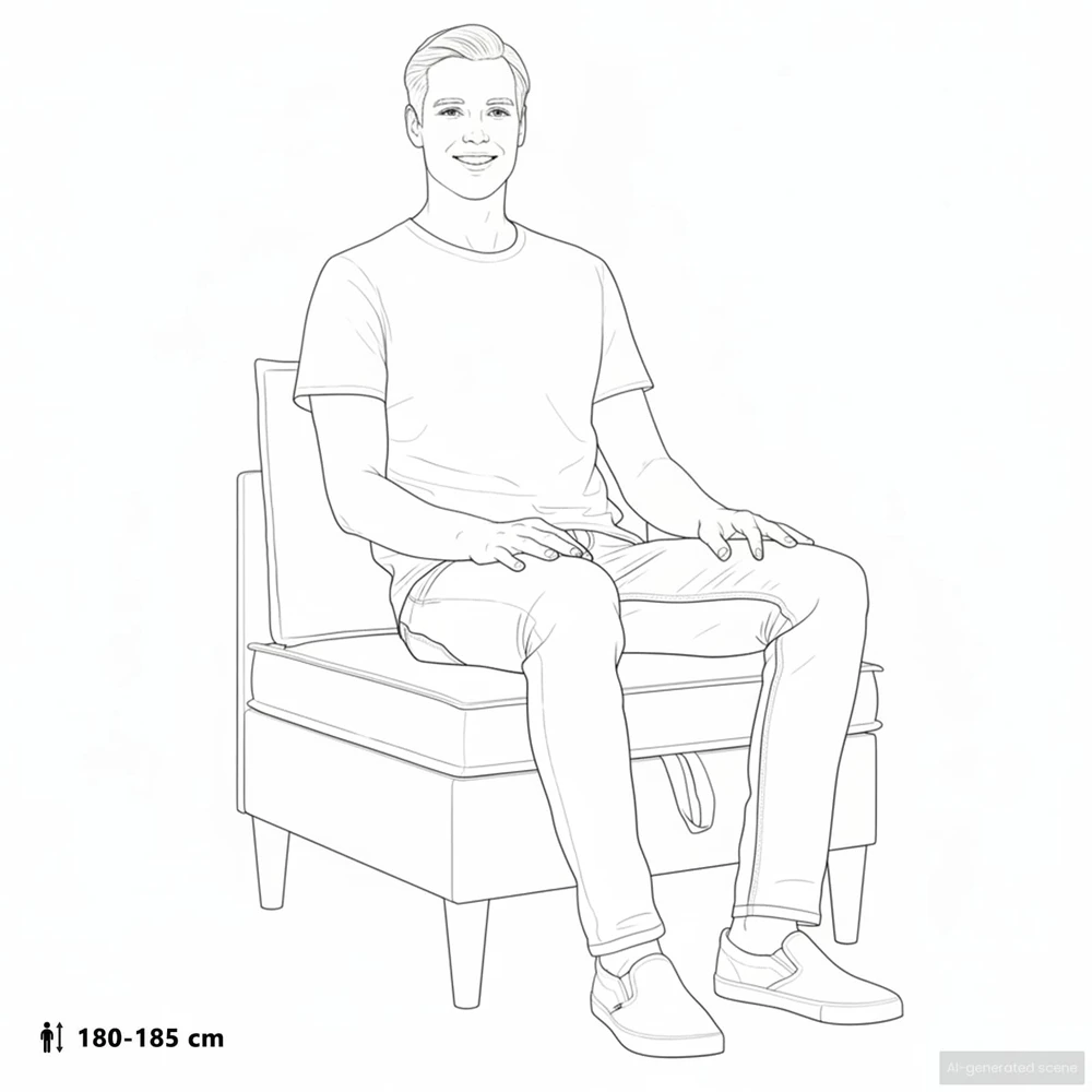 Vidurinė sofa su saugykla Juoda Aksomas