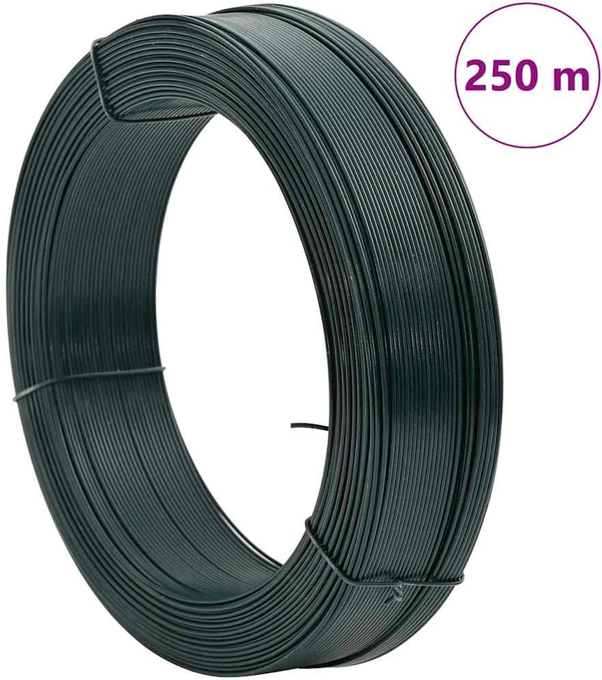 Viela tvorai, juodai žalios spalvos, 250m, 2,3/3,8mm, plienas