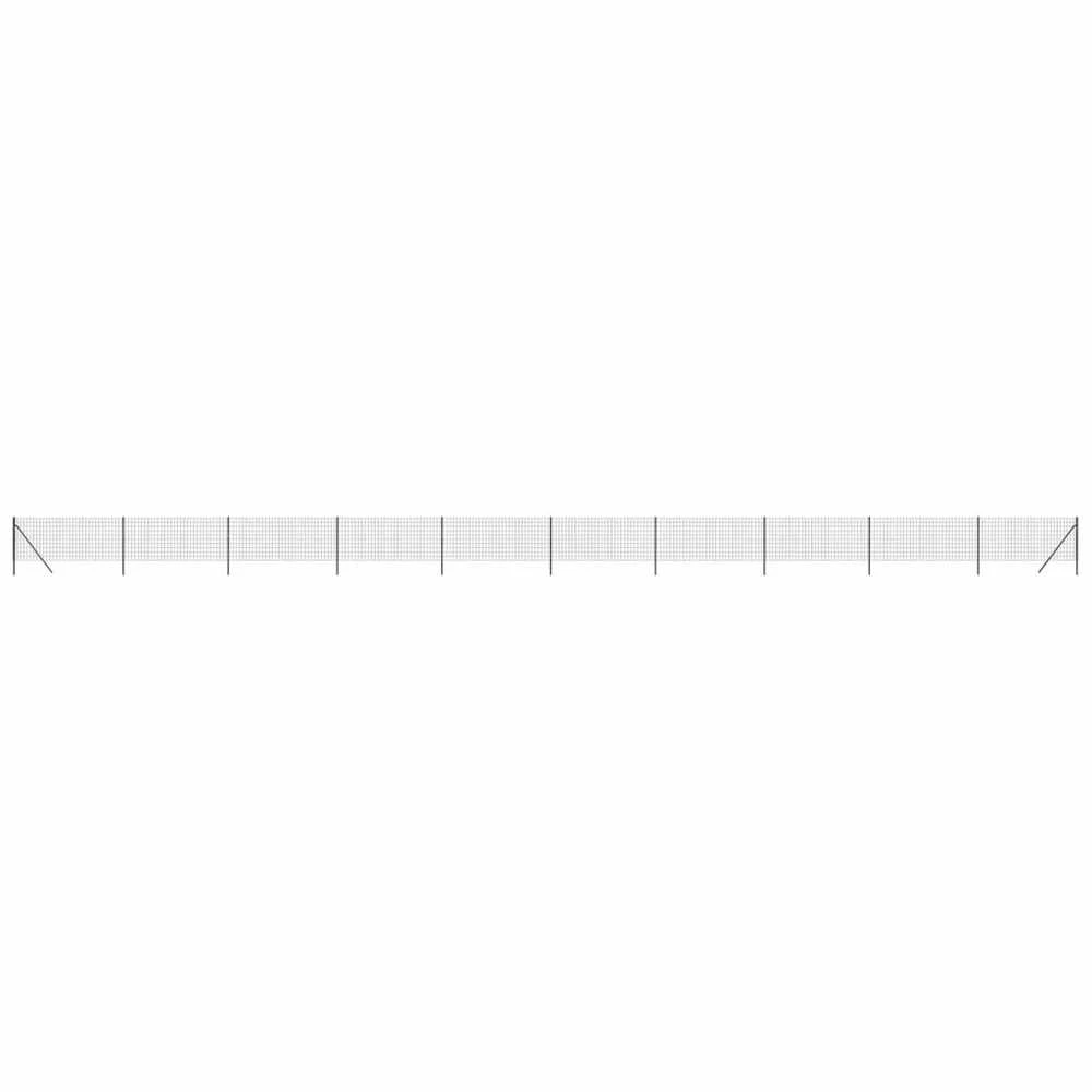 Vielinė tinklinė tvora, antracito, 0,8x25m, plienas
