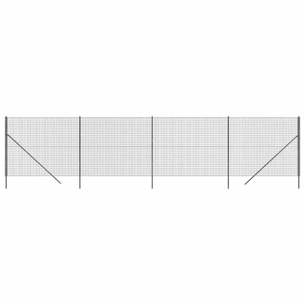 Vielinė tinklinė tvora, antracito, 1,4x10m, plienas
