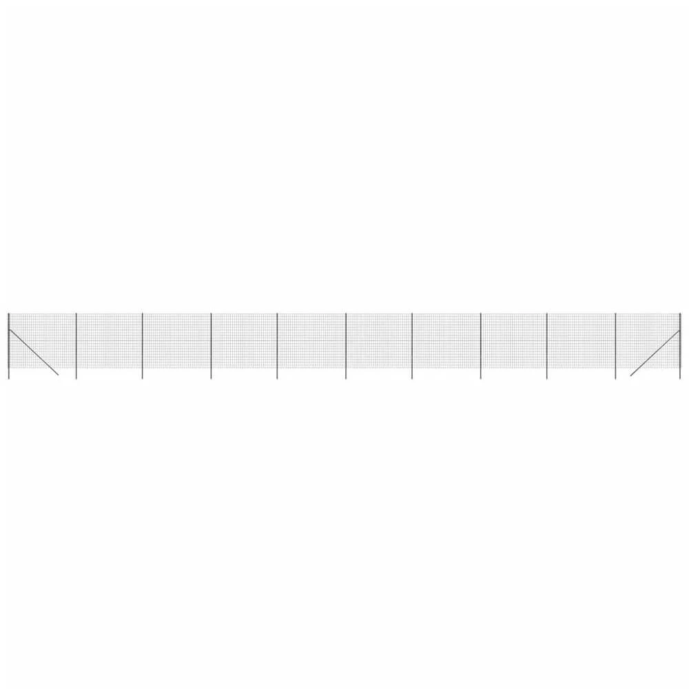 Vielinė tinklinė tvora, antracito, 1,4x25m, plienas