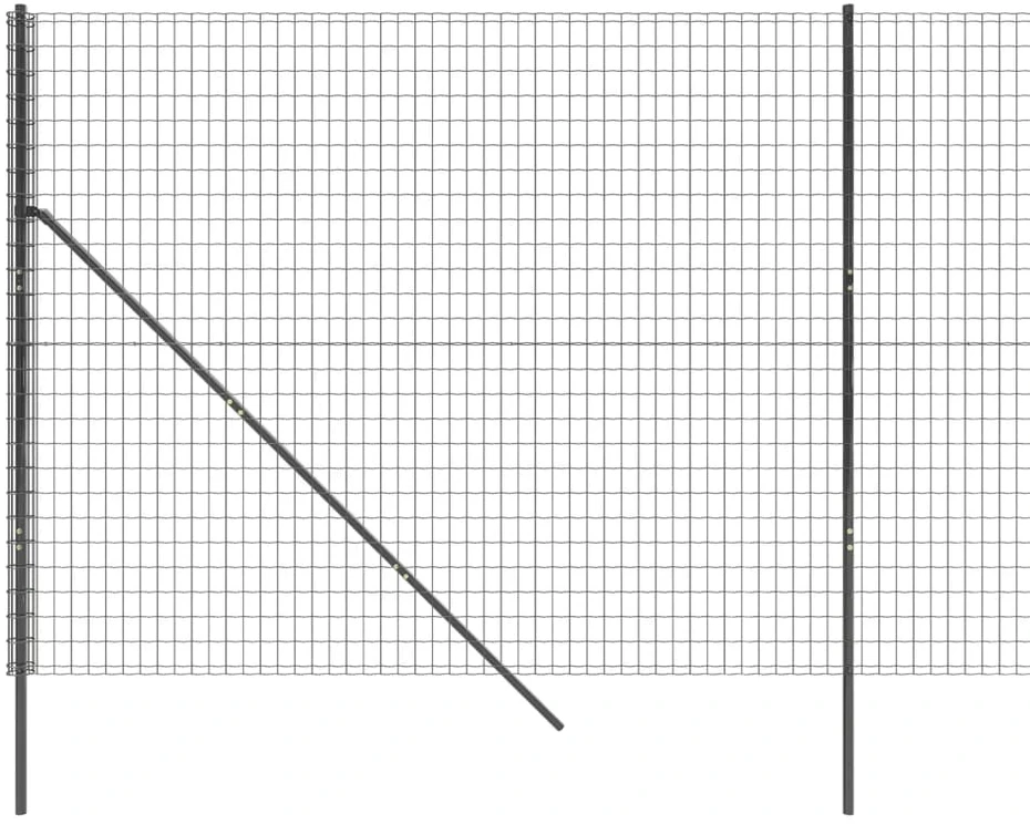 Vielinė tinklinė tvora, antracito, 1,4x25m, plienas