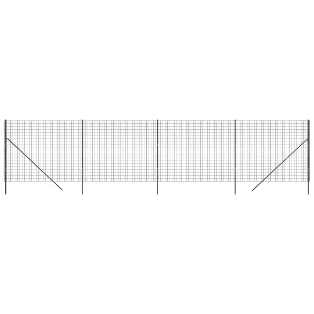 Vielinė tinklinė tvora, antracito, 1,6x10m, plienas