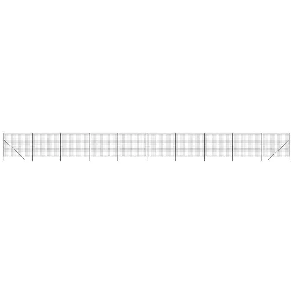 Vielinė tinklinė tvora, antracito, 1,6x25m, plienas