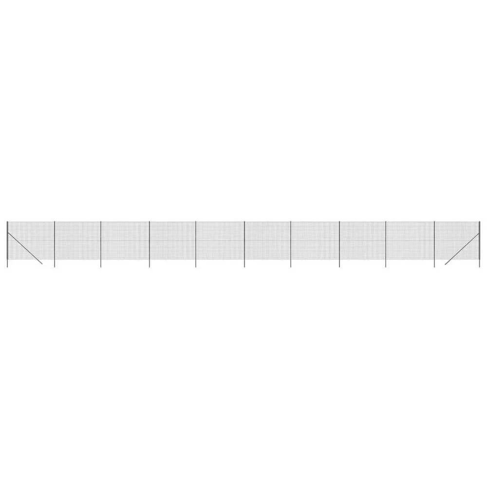 Vielinė tinklinė tvora, antracito, 1,6x25m, plienas