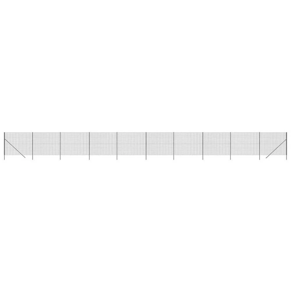 Vielinė tinklinė tvora, antracito, 1,6x25m, plienas