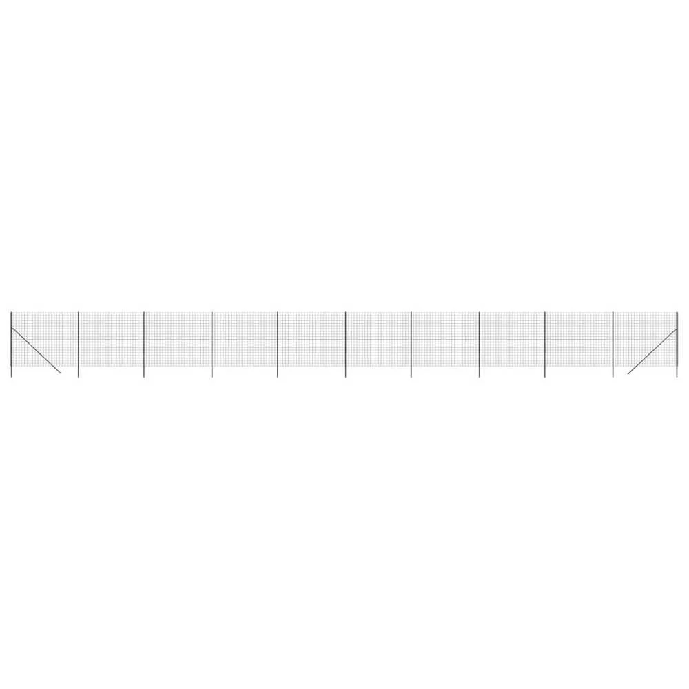 Vielinė tinklinė tvora, antracito, 1,6x25m, plienas