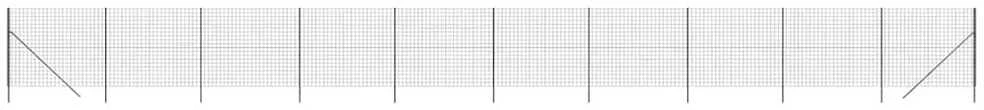 Vielinė tinklinė tvora, antracito, 1,6x25m, plienas