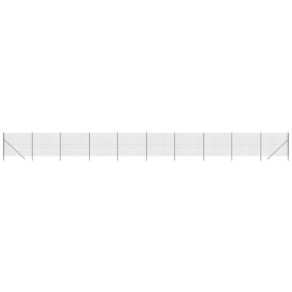Vielinė tinklinė tvora, antracito, 1,6x25m, plienas