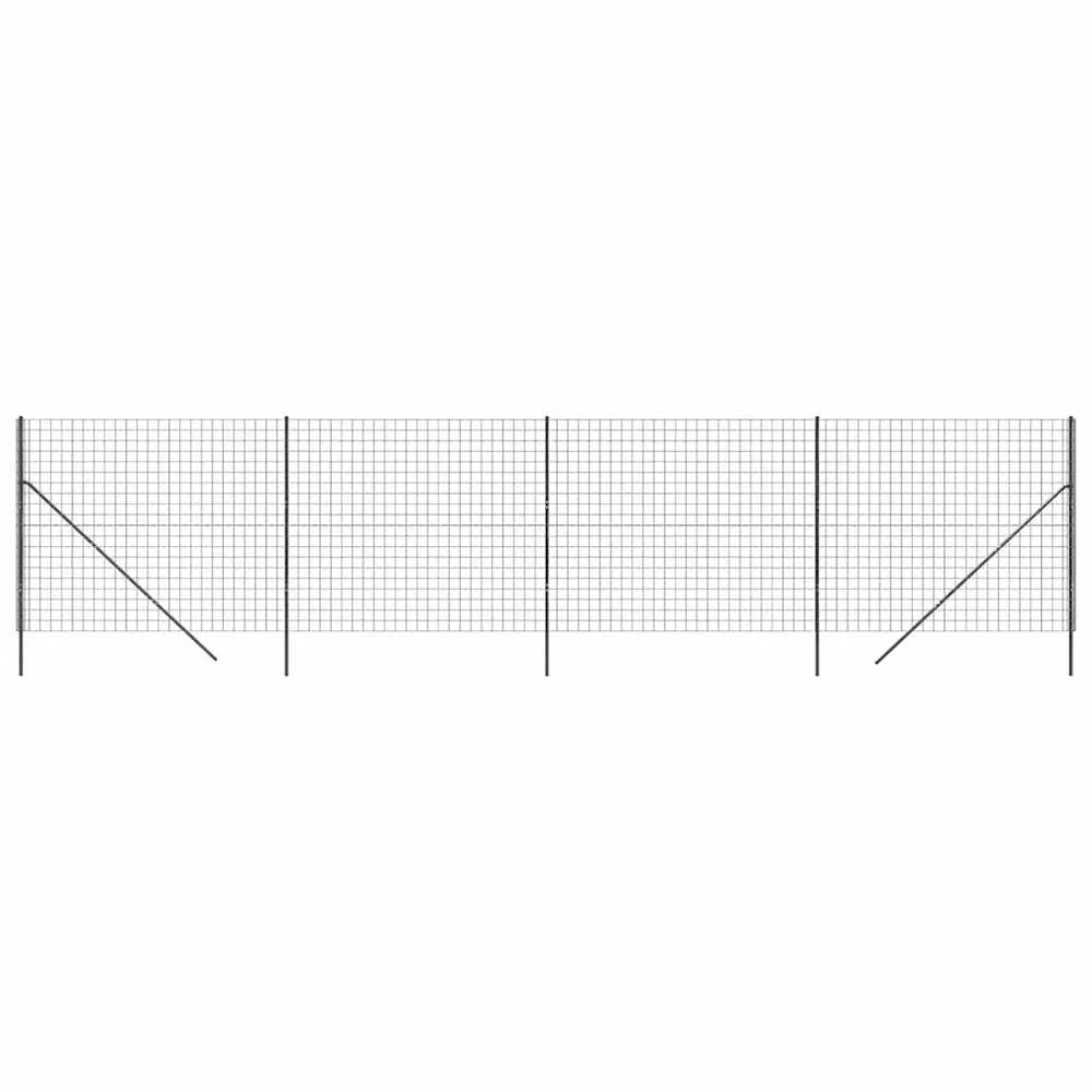 Vielinė tinklinė tvora, antracito, 2,2x10m, plienas