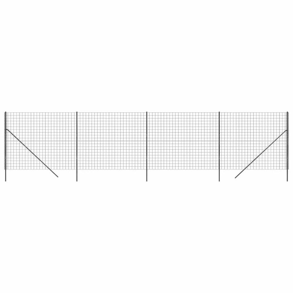Vielinė tinklinė tvora, antracito, 2,2x10m, plienas