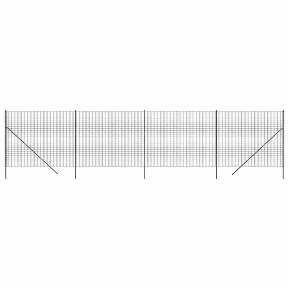 Vielinė tinklinė tvora, antracito, 2,2x10m, plienas