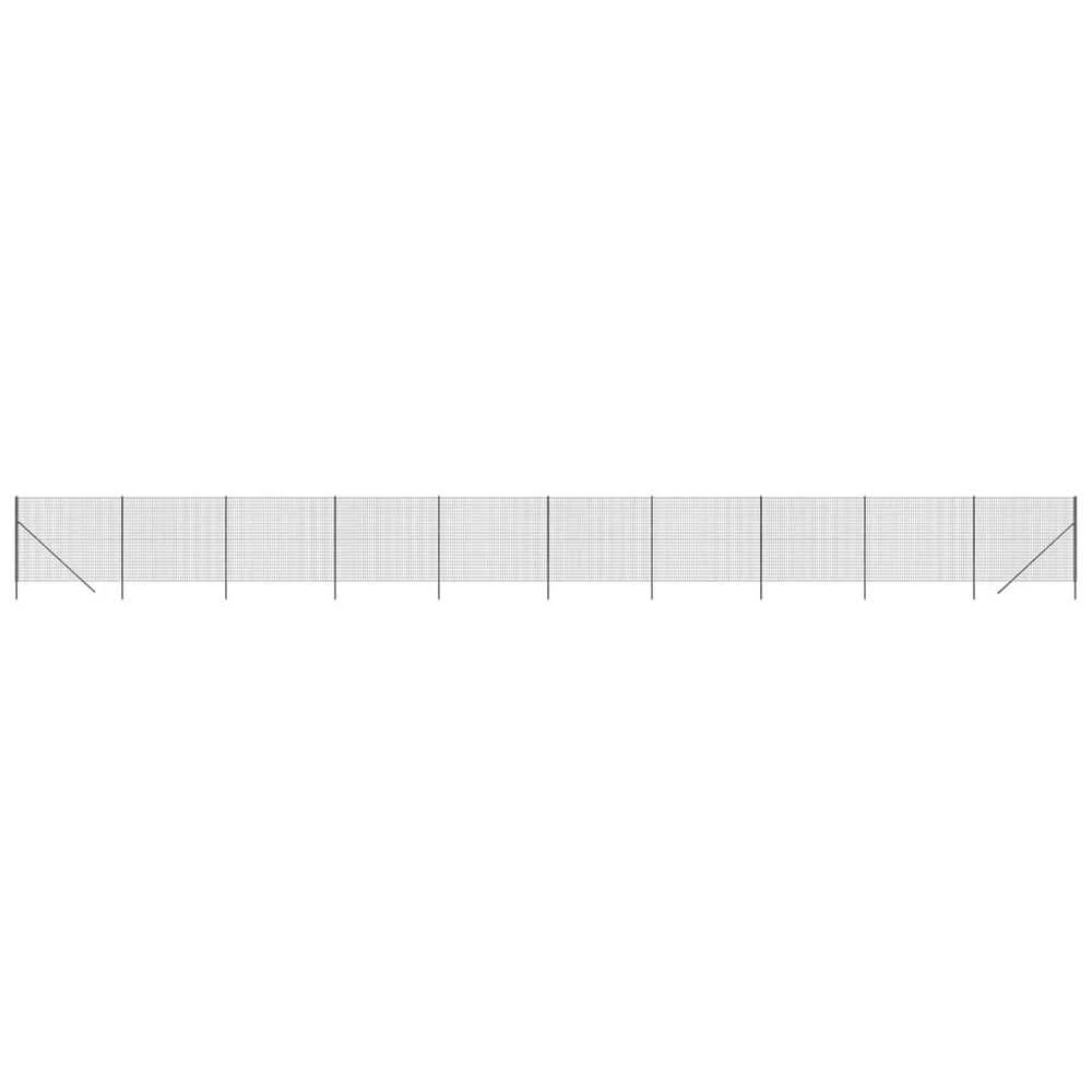 Vielinė tinklinė tvora, antracito, 2,2x25m, plienas