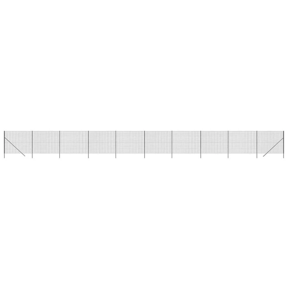 Vielinė tinklinė tvora, antracito, 2,2x25m, plienas