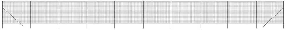 Vielinė tinklinė tvora, antracito, 2x25m, galvanizuotas plienas