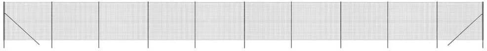 Vielinė tinklinė tvora, antracito, 2x25m, galvanizuotas plienas