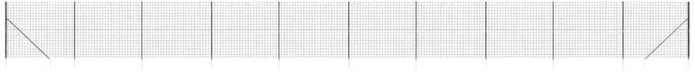 Vielinė tinklinė tvora su smaigais, antracito spalvos, 1,6x25m