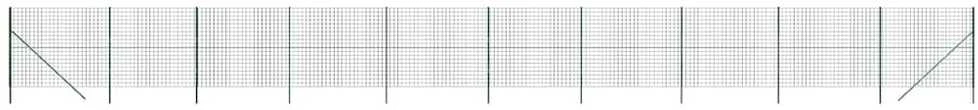 Vielinė tinklinė tvora, žalia, 2x25m, galvanizuotas plienas