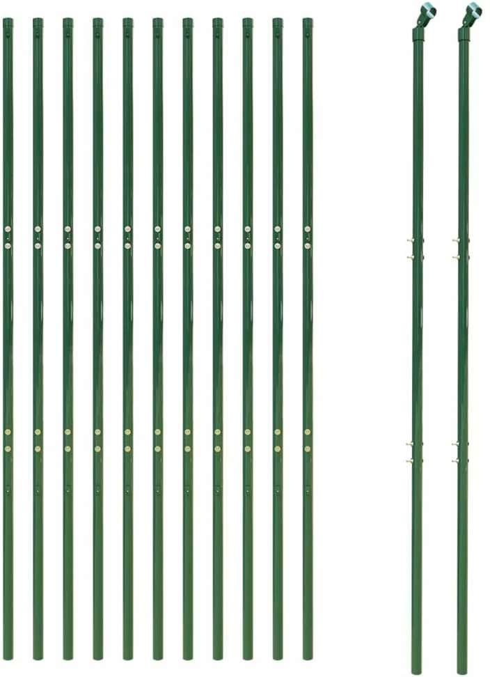 Vielinė tinklinė tvora, žalia, 2x25m, galvanizuotas plienas