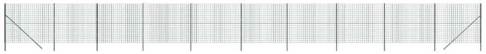 Vielinė tinklinė tvora, žalia, 2x25m, galvanizuotas plienas