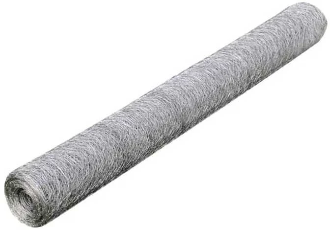 Vielinis tinklas, sidabrinis, 25x0,5m, cinkuotas plienas