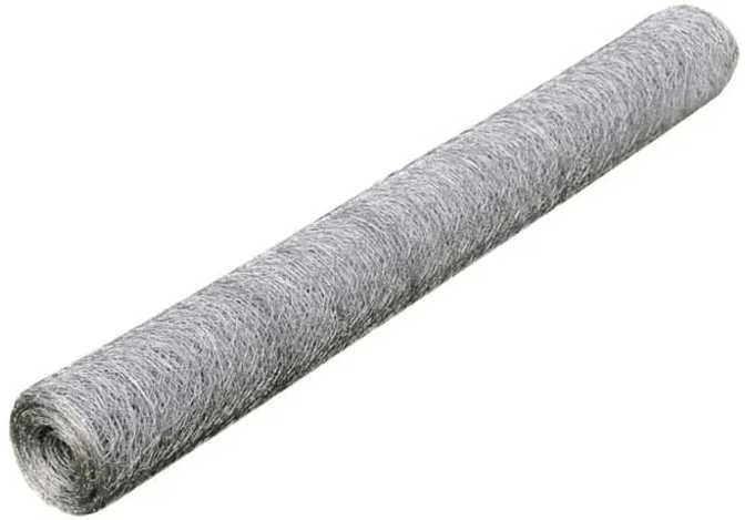 Vielinis tinklas, sidabrinis, 25x0,5m, cinkuotas plienas