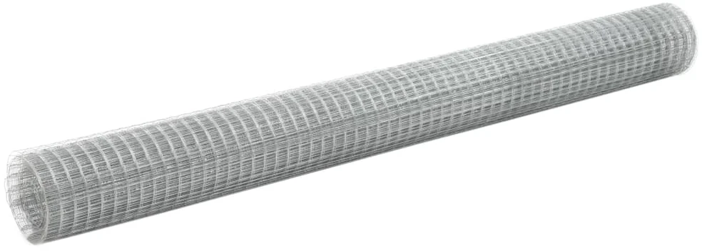 Vielinis tinklas viščiukams, sidabrinis, 10x1,5m, plienas